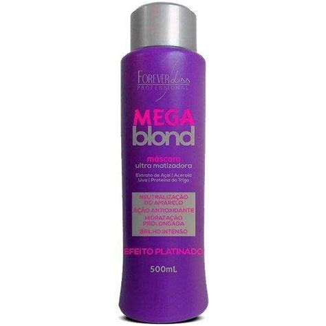 Máscara Ultra Matizadora Mega Blond Forever Liss 500ml Matizador