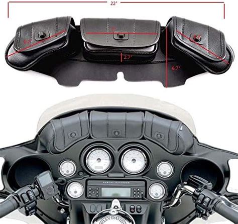 Amazon Remaiw Moto Black Motorcycle Windshield Bag Saddlemen