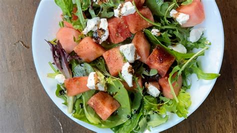 Watermelon And Goat Cheese Salad Parth In The Kitchen