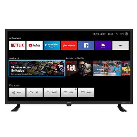 Smart Tv Led Hd Philco Wifi Casas Bahia