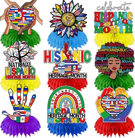 Hispanic Heritage Month Decorations Honeycomb Centerpieces