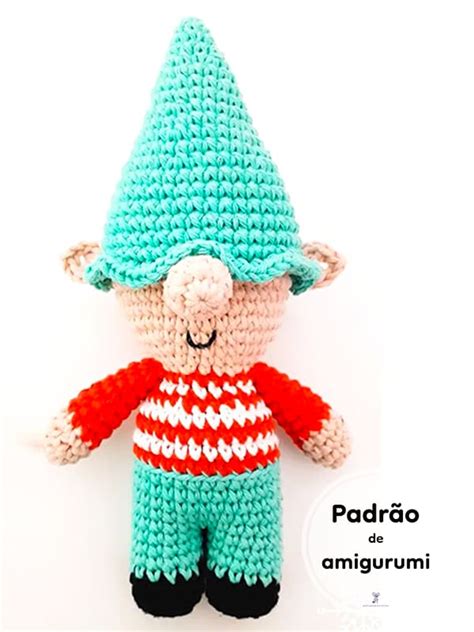 Pdf Croch Elfo Gnomo Receita De Amigurumi Gr Tis Pdf Passo A