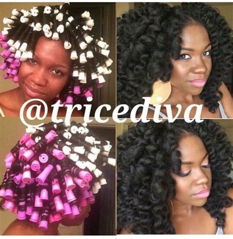 Lovely Perm Rod Set Black Hair Information Marley Hair Crochet