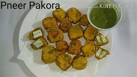 Paneer Pakora Recipe How To Make Paneer Pakora The Indian Kitchen Youtube