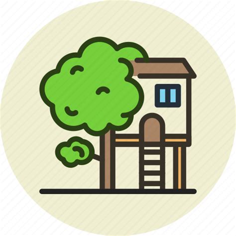 House Tree Treehouse Icon