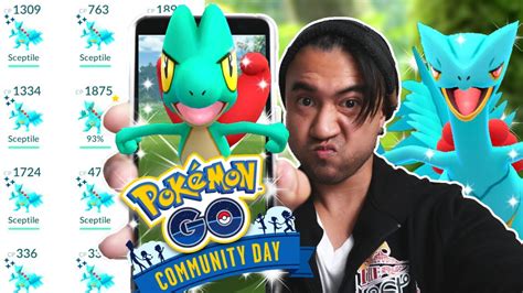 NON STOP SHINY TREECKO COMMUNITY DAY POKEMON GO YouTube