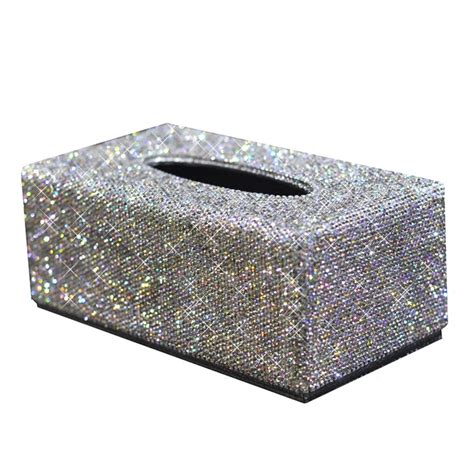 Hoogwaardige Crystal Diamond Thuis Auto Tissue Box Servet Houder Doos