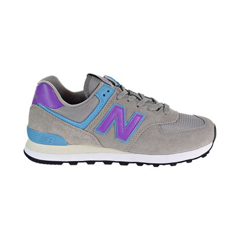 New Balance 574 Mens Shoes Grey Purple Teal Ml574 Sml Ebay