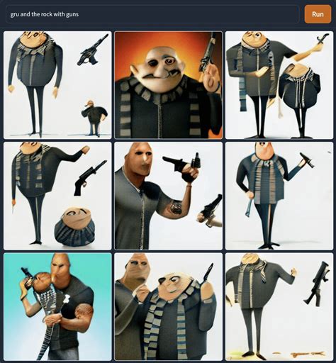 Gru And The Rock With Guns Rweirddalle