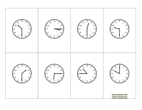 Printable Blank Clocks Worksheets – Letter Worksheets