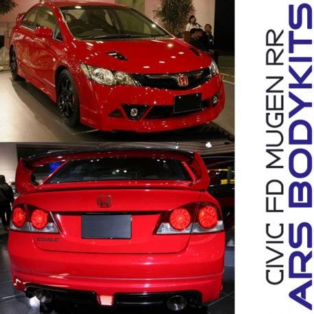 Honda Civic Fd Mugen Rr Style Conversion Body Kit Trilogy Aero Sdn Bhd