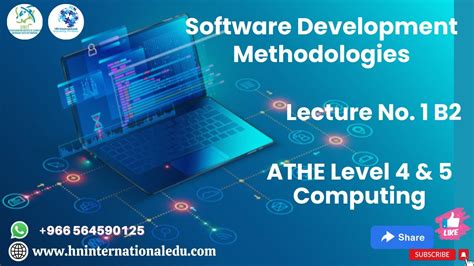 Software Development Methodologies Lecture No 01 B2 ATHE Level 4 5