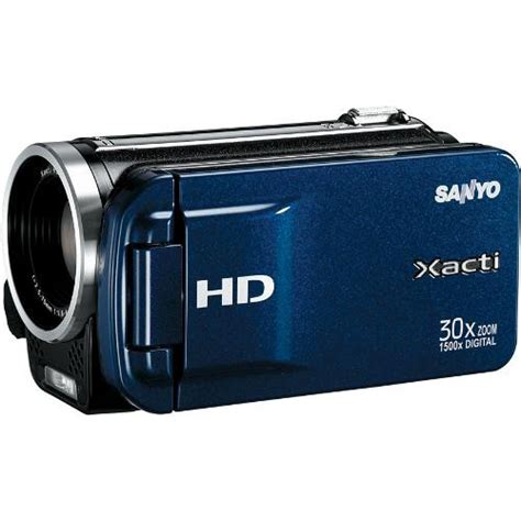 Sanyo Dual Camera Xacti 720p HD VPC TH1 Camcorder Blue