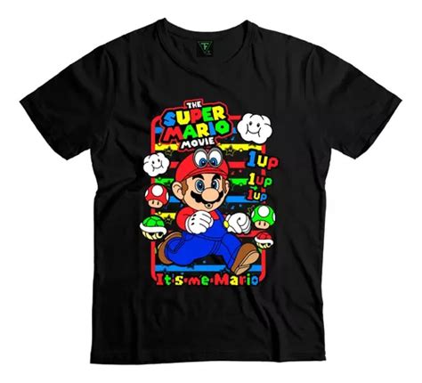 Polera Mario Bros Pelicula Videojuego Hombre Mujer Algodón Cuotas sin