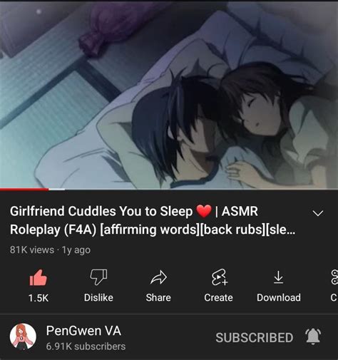 Damn This Really Is A Girlfriend Cuddles You To Sleep ️ Asmr Roleplay