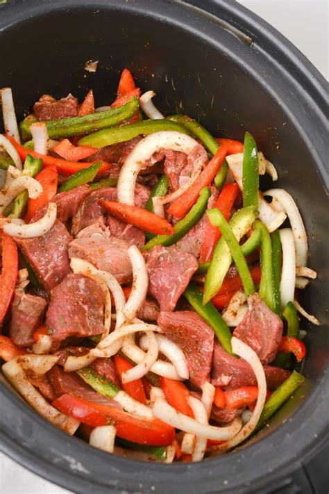 Crock Pot Steak Fajitas Lauren Kelly Nutrition