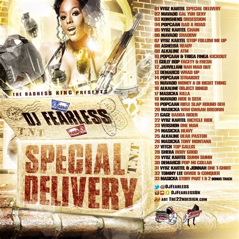 Dj Fearless Special Delivery Dancehall Mixtape Djfearless