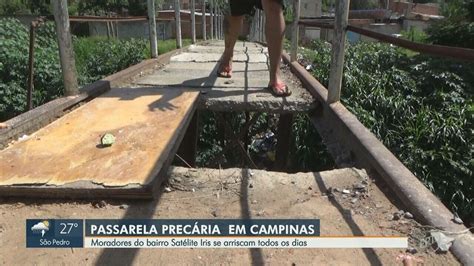 Moradores do bairro Satélite Íris I em Campinas se arriscam em