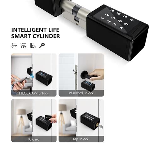 Wifi Ble Digital Fingerprint Keyboard Smart Cylinder Lock