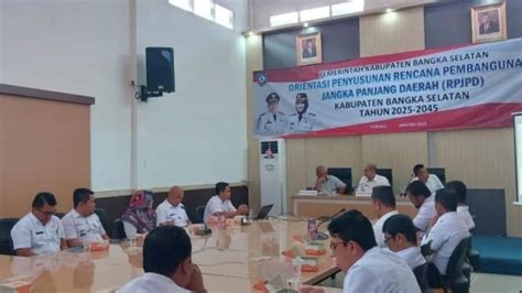 Bappelitbangda Kabupaten Bangka Selatan Gelar Orientasi Dan Penyusunan