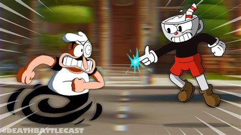 Cuphead Vs Peppino Cuphead Vs Pizza Tower By Auraboiwastaken On