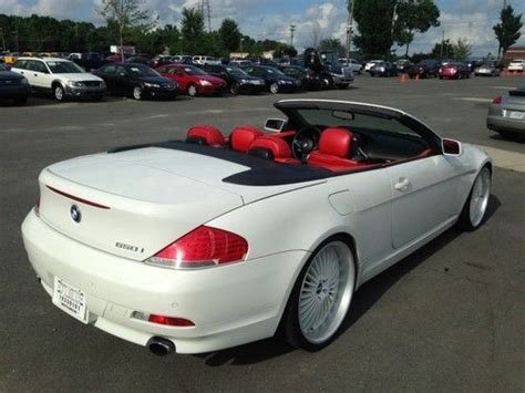 Sell used 2007 BMW 650i Convertible White With Red Interior in ...