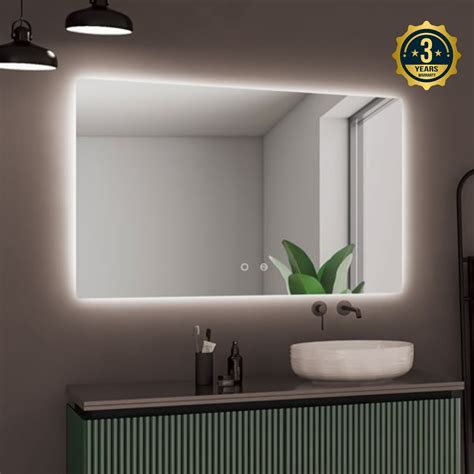 LEDIMEX Espejo Baño con Luz Espejo de Baño Grande Espejo LED