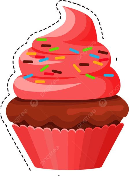 Sprinkle Cupcake Clipart