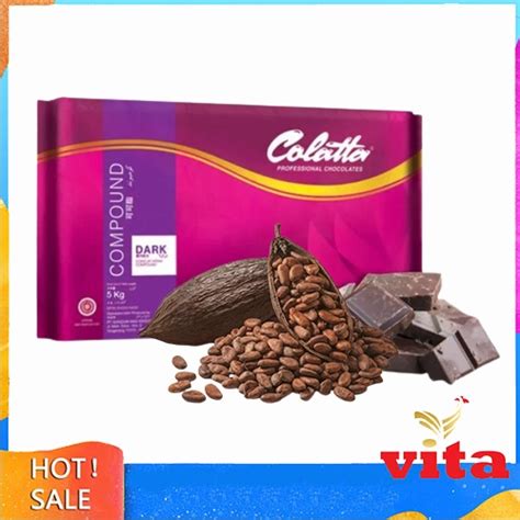 Jual Coklat Batang Collata Dark Chocolate Compound 5kg Shopee Indonesia