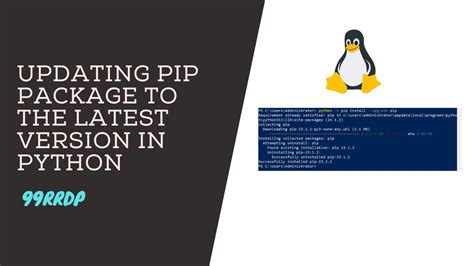 Updating Pip Package To The Latest Version In Python