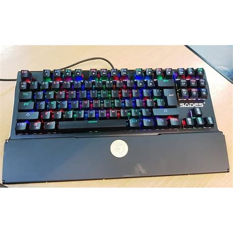 Jual Keyboard Gaming Sades Shield Tkl Rgb Mechanical Shopee Indonesia