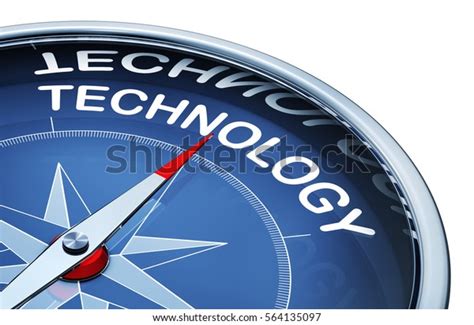 3d Rendering Compass Word Technology 库存插图 564135097 Shutterstock