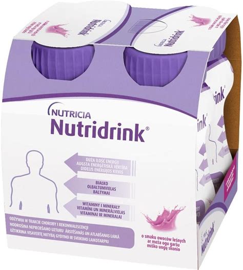 Nutridrink Standard preparat odżywczy smak owoce leśne 4x125ml - Opinie ...