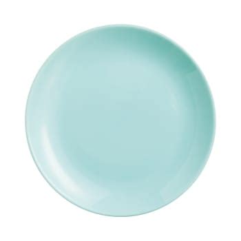 Assiette à dessert turquoise 19 cm Pampille Maisons du Monde