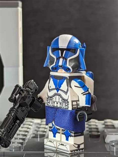 LEGO STAR WARS Custom Printed Clone Minifig 501st Legion Heavy Jet