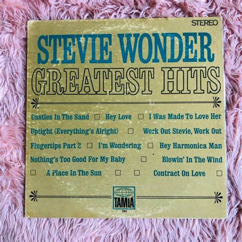 Stevie Wonder Greatest Hits Lp Record Rare Plaka 33 Rpm Lazada Ph