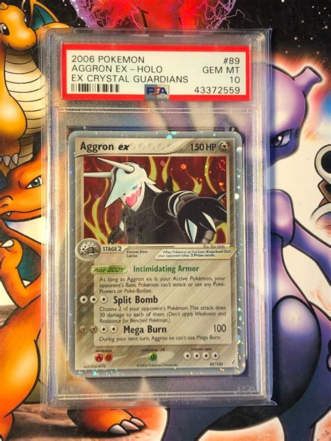 2006 Pokémon EX Crystal Guardians Aggron EX Holo 89 PSA 10 GEM