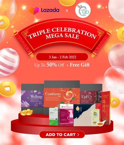 EGreenBeans Lazada CNY Triple Celebration Sale FREE Angpow Packet