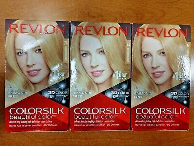 3 Or 6 Pack Revlon ColorSilk Permanent Hair Color 74 Medium Blonde