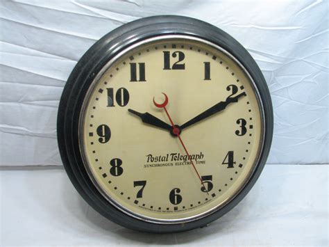 Vintage Postal Telegraph Synchronous Large Wall Clock By Hammond