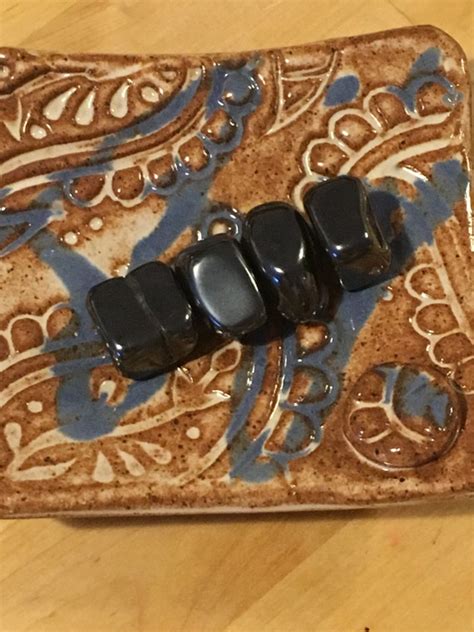 Magnetic Hematite Fidget Set Of 4 Worry Stones