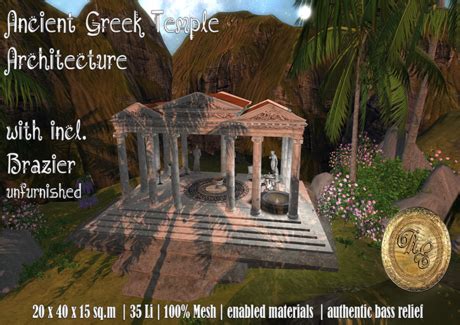 Second Life Marketplace - Ancient Greek Temple Architecture Version 1 & 2