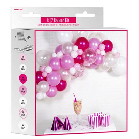 Arche De Ballons Rose Et Blanc