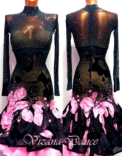 Латина ЮН-2 Визана-Данс платья для спортивных бальных танцев