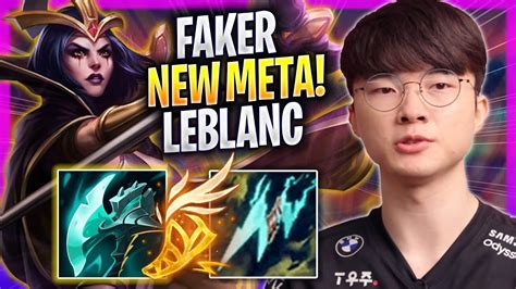 FAKER CRAZY NEW META LEBLANC ADC T1 Faker Plays Leblanc ADC Vs Miss