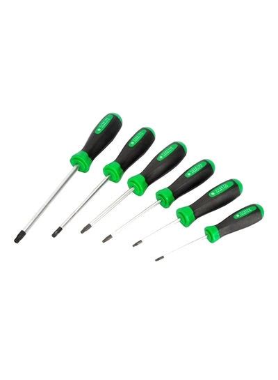 6 Piece Super Grip Star Tamperproof Screwdriver Set GAAE0610 Black