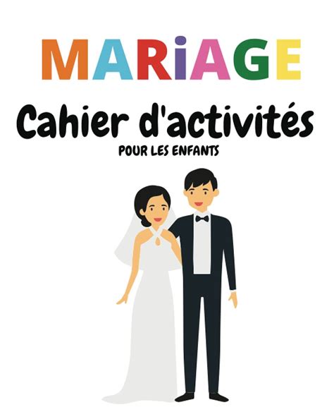 Buy Mariage cahier d activités pour les enfants Livret d activités