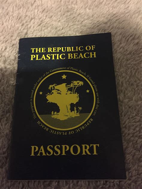 Would Anyone Be Interested In Buying This Gorillaz The Republic Of Plastic Beach Passport R