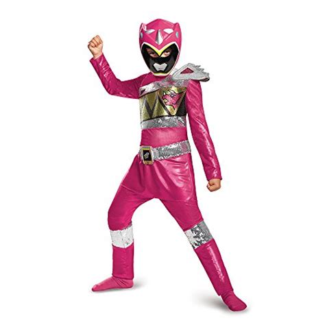 Superheroine Costume: Disguise Pink Ranger Dino Charge Sequin Deluxe ...