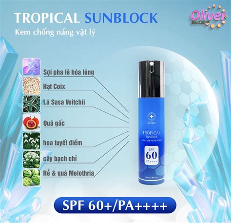 Kem chống nắng vật lý Tropical Sunblock